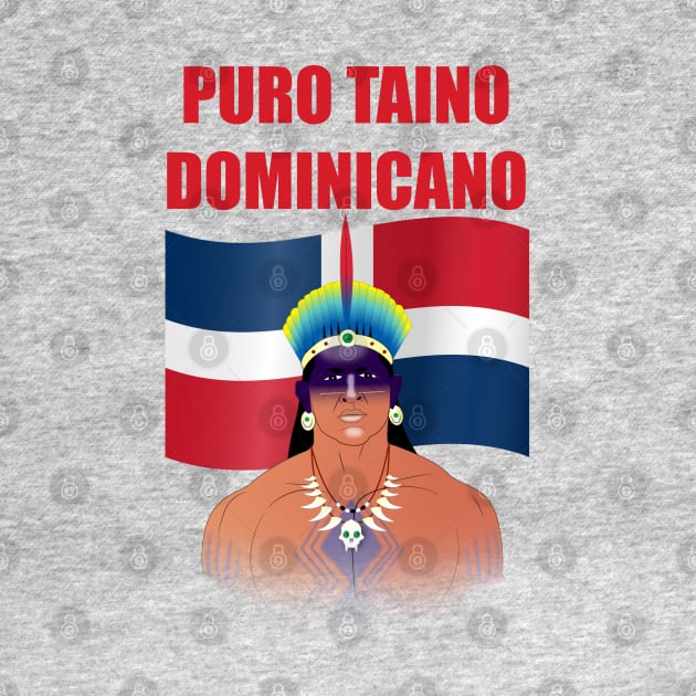 Dominican Taino t shirt by Elcaiman7